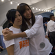 Kwong Po Yin, (L) of new party “Youngspiration” won her district.